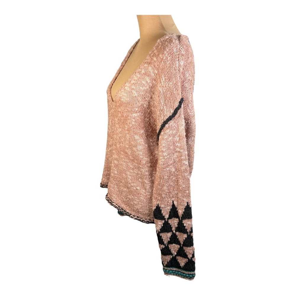 Free People BEAUTIFUL Rosewater Jackson Pullover Sweater Size Medium - Picture 6 of 16